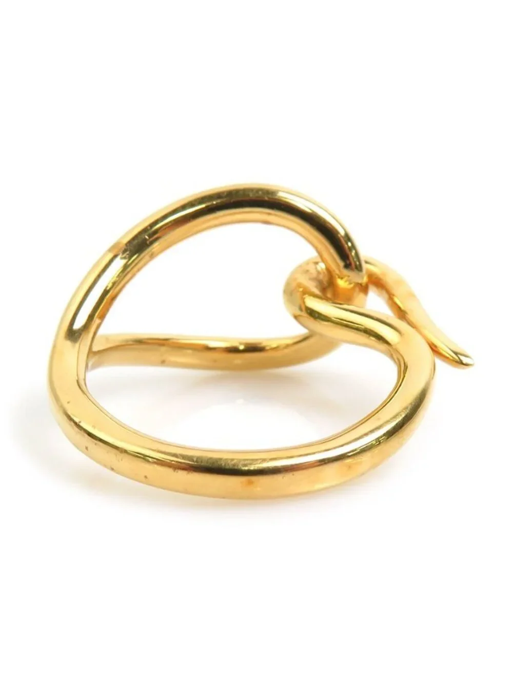 Hermes Scarf Ring Gold